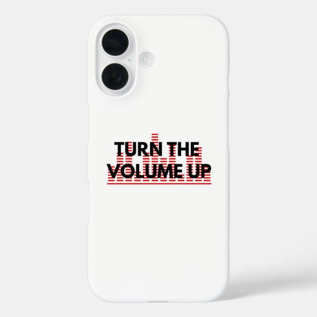 Étui de téléphone minimal Turn The Volume Up (Verso)