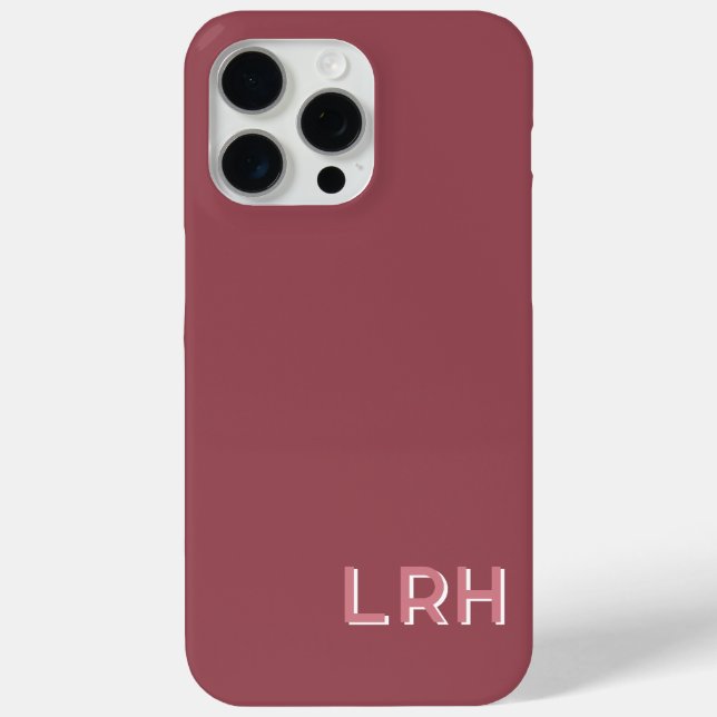 Étui de téléphone Monogramme Ombre Rochers Rouges  (Verso)
