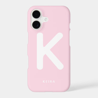 Étui de téléphone Monogramme Rose Bébé