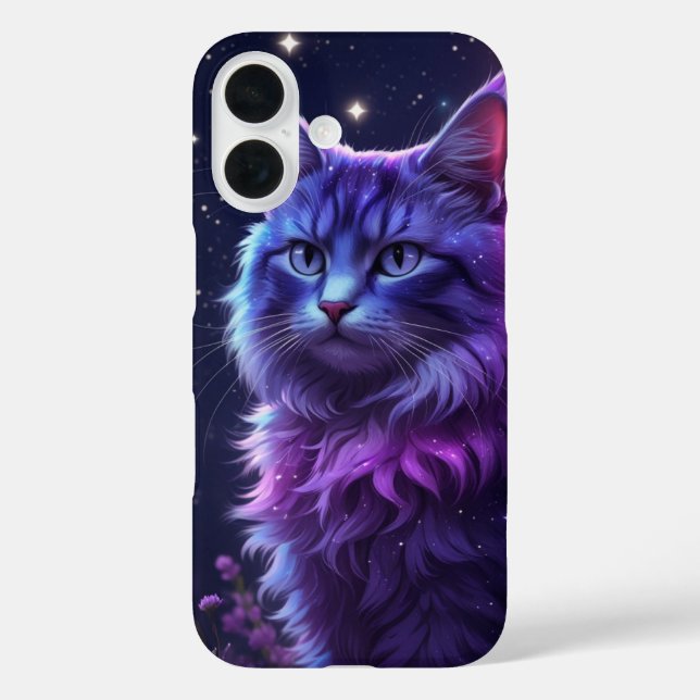 Étui de téléphone Mystical Galaxy Cat – Art cosmiq (Verso)