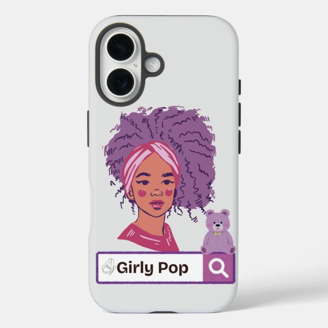 Étui de téléphone ourson pop girly (Verso)