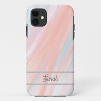 Étui de téléphone personnalisable aquarelle pastel