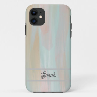 Étui de téléphone personnalisable aquarelle pastel