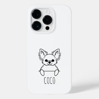 Étui de téléphone personnalisé avec nom mignon Chi