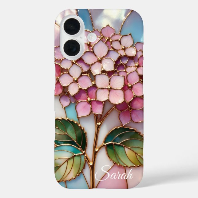Étui de téléphone personnalisé Hydrangea Fleurs ro (Verso)