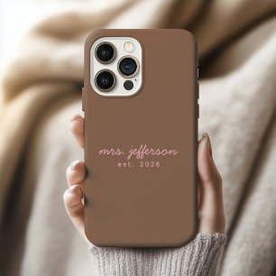 Étui de téléphone personnalisé pour la mariée pour