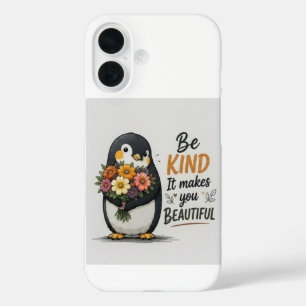 Étui de téléphone pingouin sois gentil Pingouin