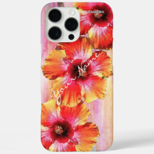 Étui de téléphone portable à fleurs d'Hibiscus Haw