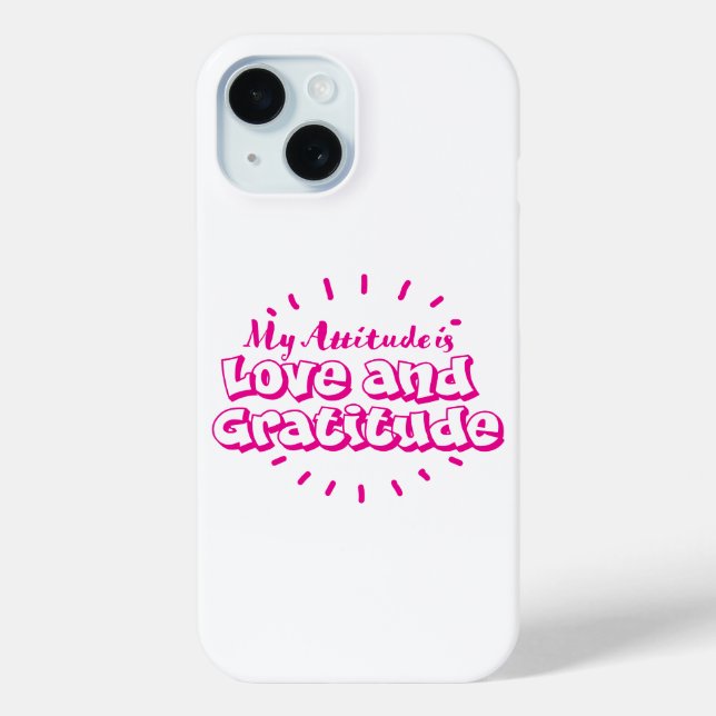 Étui de téléphone portable amour et gratitude (Verso)