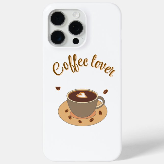 Étui de téléphone pour amateur de café | Étui avec (Verso)