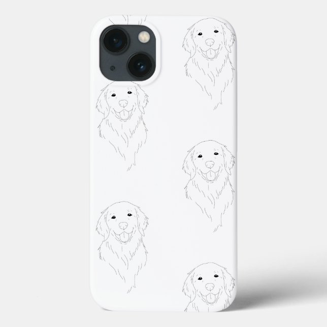 Étui de téléphone pour amateur de retriever doré (Verso)