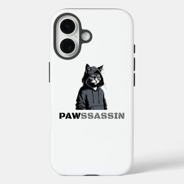 Étui de téléphone pour chat PAWSSASSIN (Verso)