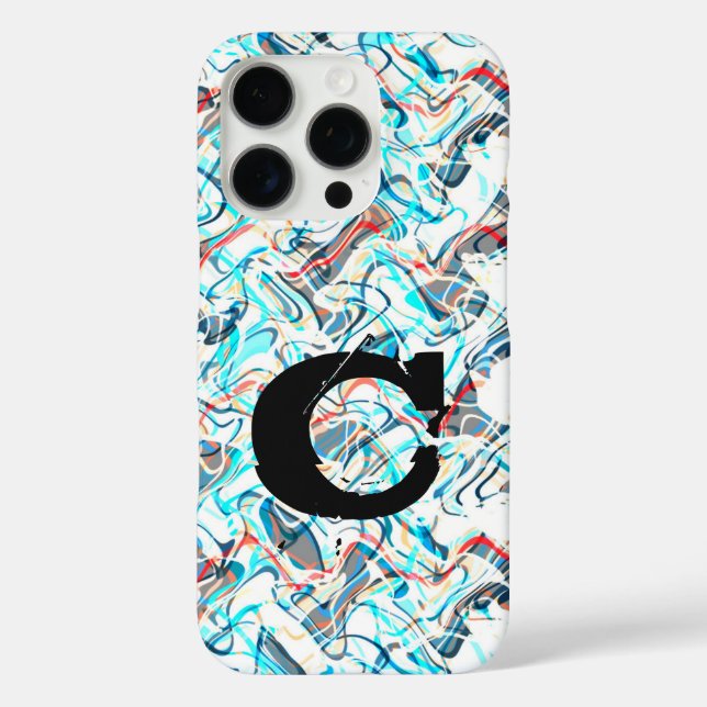 Étui de téléphone pour garçons avec art abstrait d (Verso)