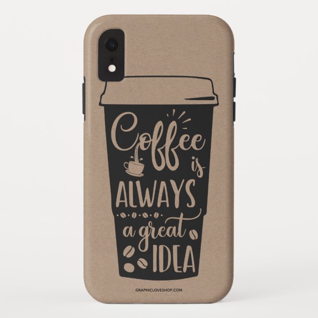 Étui de téléphone pour les amateurs de café (Dos)