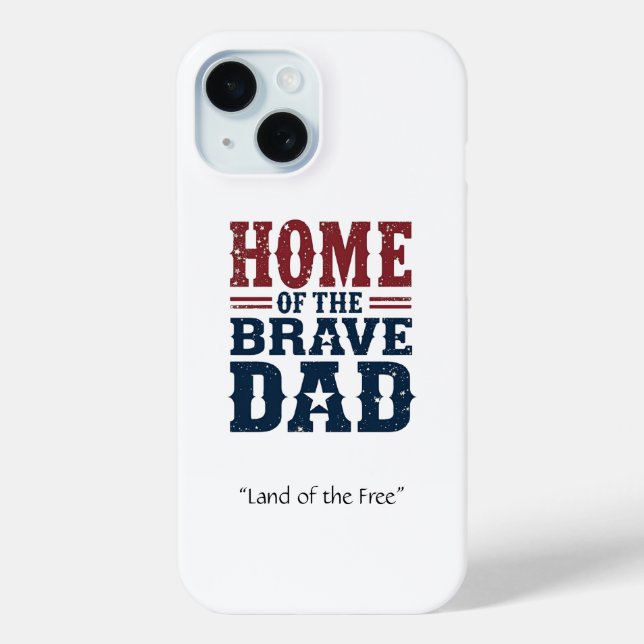 Étui de téléphone pour papa courageux cadeau perso (Verso)