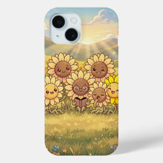 Étui de téléphone Prairie Tournesol Heureux