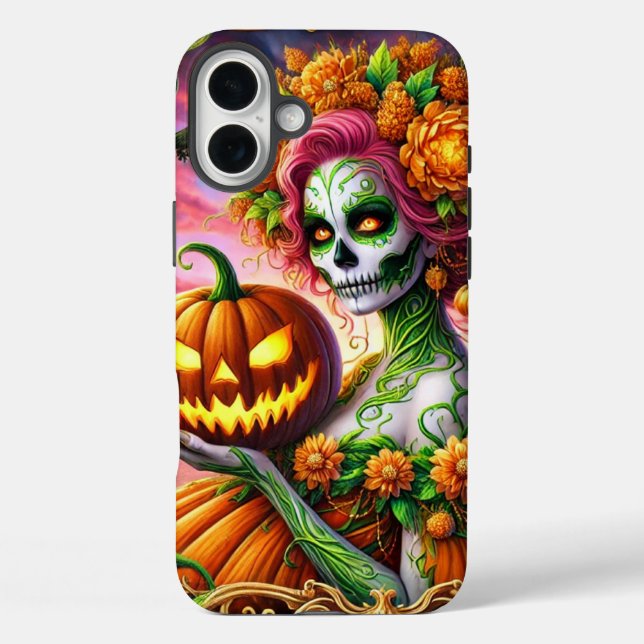 Étui de téléphone Pumpkin Lady (Verso)
