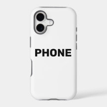 Étui de téléphone qui dit téléphone
