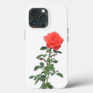 Étui de téléphone - Rose rose unique