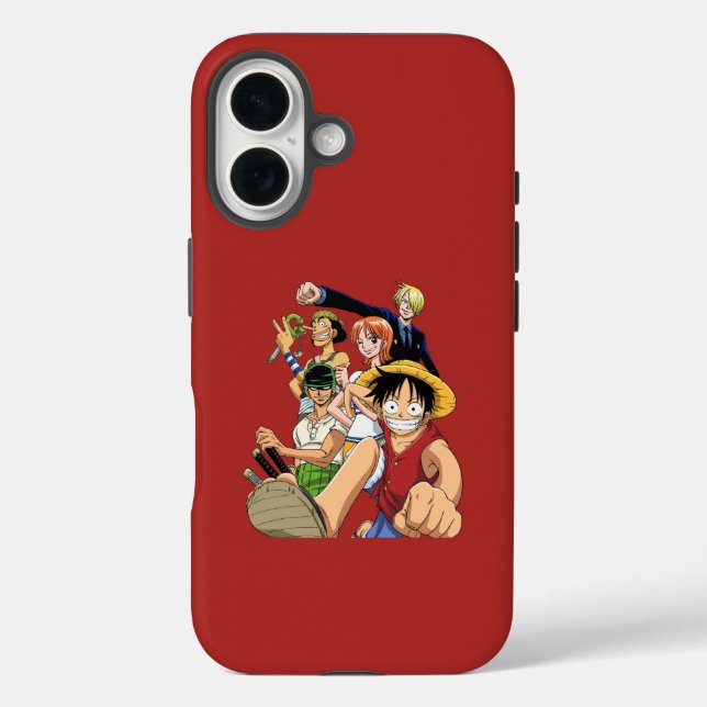 Étui de téléphone rouge classique pour l'équipage  (Verso)