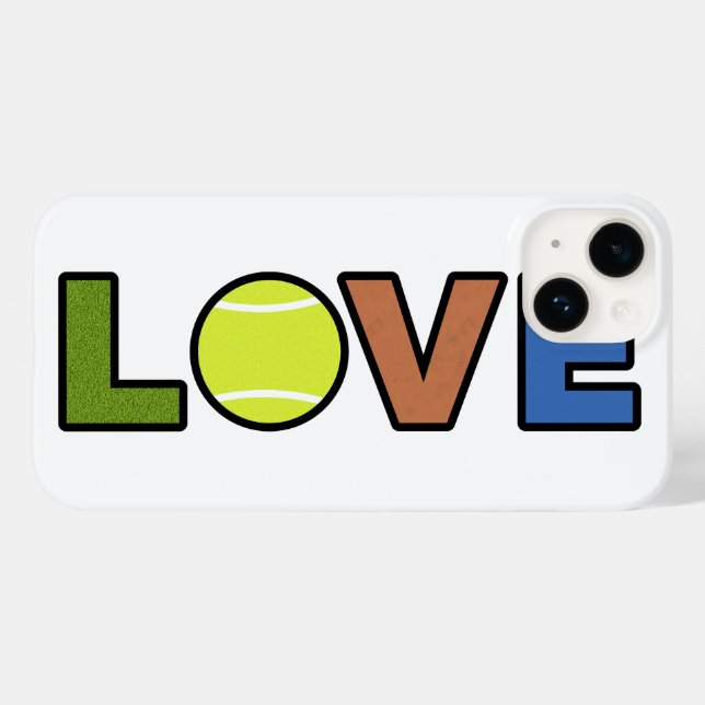 Étui de téléphone Tennis Love (Verso (horizontal))