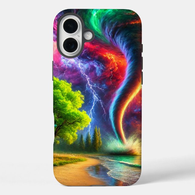 Étui de téléphone Tornade Artistique (Verso)