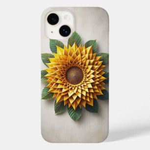 Étui de téléphone Tournesol Couches 3D Jaune en Pa