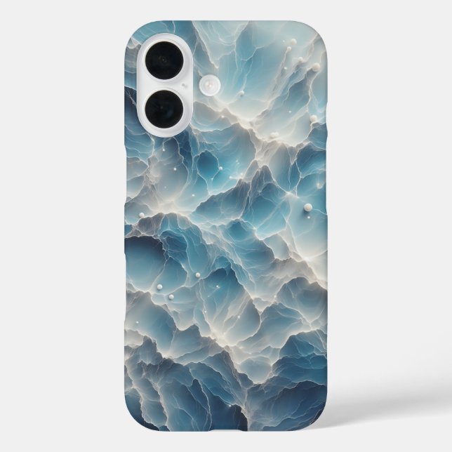 Étui de téléphone Vagues de mer bleu profond de lu (Verso)