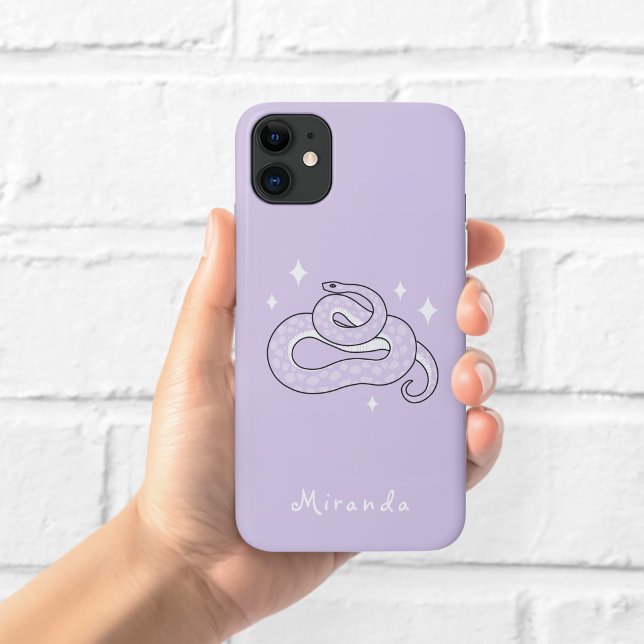 Étui de téléphone violet serpent sorcier (Créateur téléchargé)