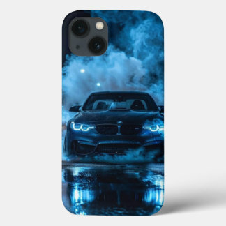 Étui de téléphone voiture de sport bleu minuit