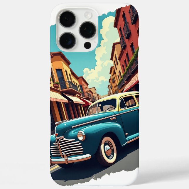 Étui de téléphone voiture vintage (Verso)