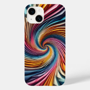 Étui de téléphone Vortex Géométrique Vibrant - Col