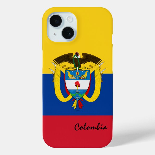 Étui drapeau colombien, mode Colombie /sports (Verso)