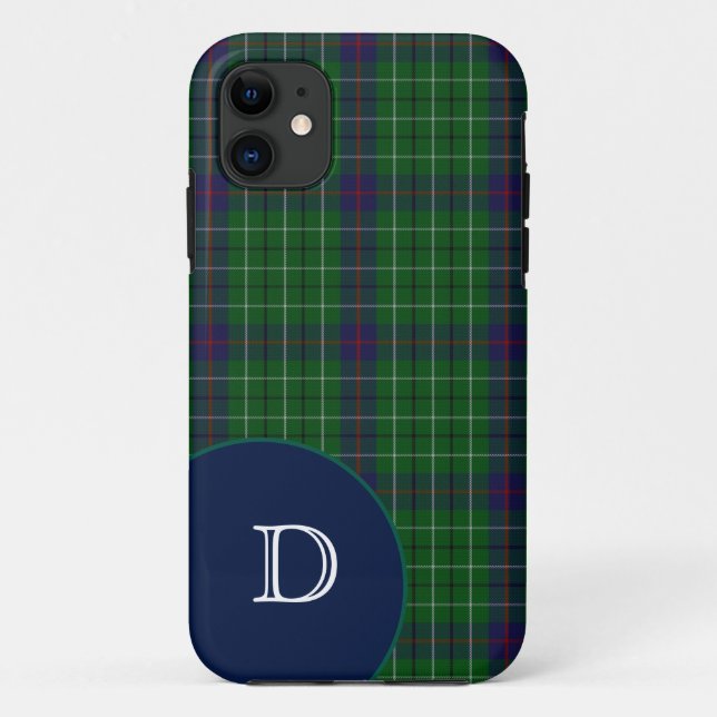 Étui Duncan Tartan Plaid Monogram pour iPhone 5S (Dos)
