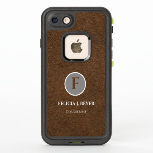 Étui élégant pour iPhone avec monogramme personnal