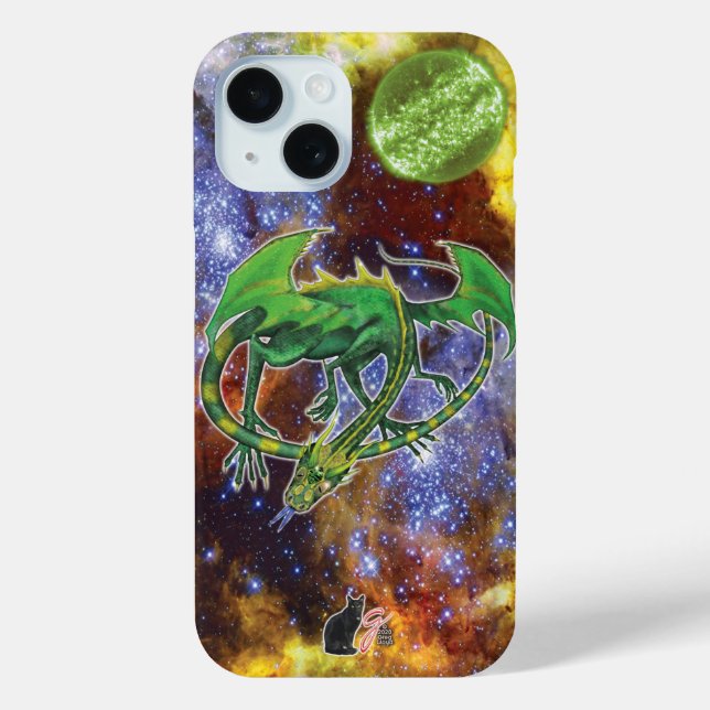 Étui Emerald Cosmic Dragon Case-Mate pour iPhone (Verso)