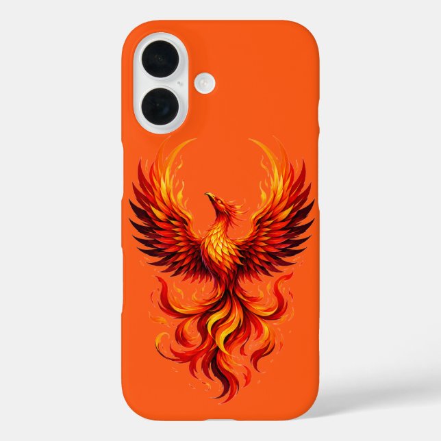 Étui Flamme de Phénix pour Apple iPhone 16 (Verso)