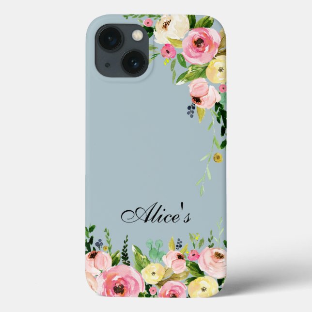 Étui floral pour téléphone/iPad (Verso)