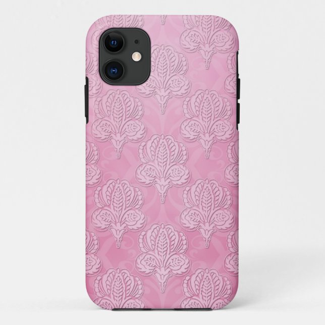 Étui Girly Rose Damassé pour iPhone 5 (Dos)