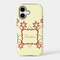 Étui Goddess Floral pour iPhone 5 BT, Rouge