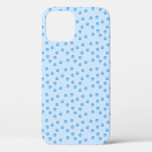 Étui I-phone 5 empreinte de patte bleue (Verso)