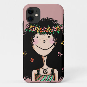 Étui ID pour iPhone 5, Fille de printemps