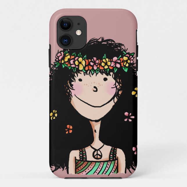 Étui ID pour iPhone 5, Fille de printemps (Dos)