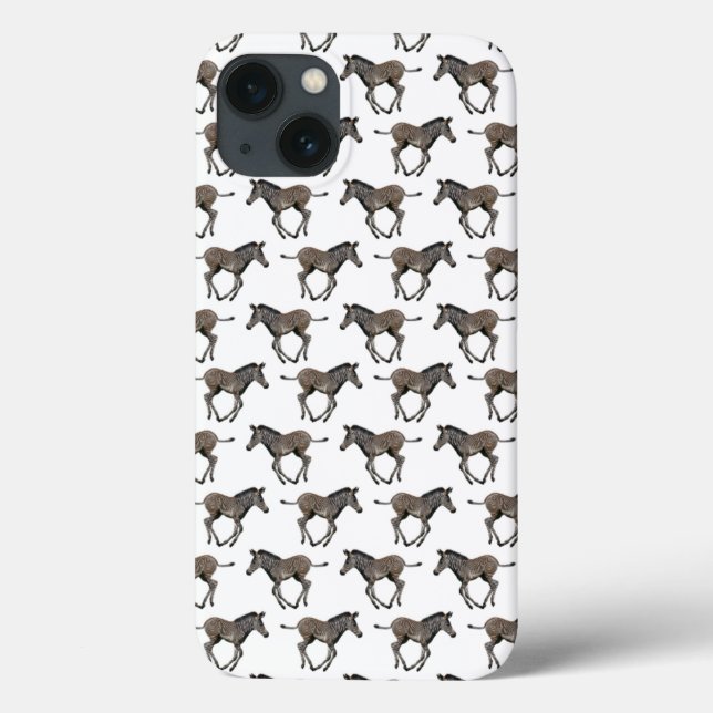 Étui iPad Baby Zebra Frenzy (Blanc) (Verso)