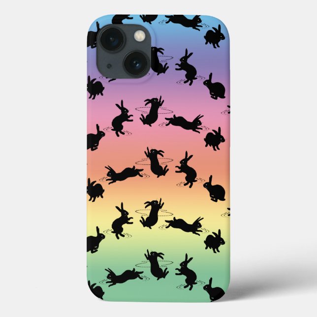 Étui iPad Binky Bunnies (Arc-en-ciel) (Verso)