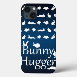 Étui iPad Bunny Hugger (Bleu foncé/Clair)