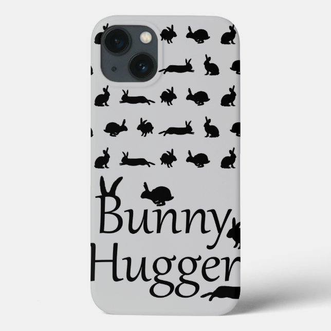 Étui iPad Bunny Hugger (Gris Clair) (Verso)