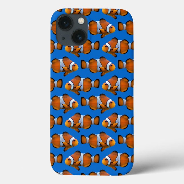 Étui iPad Clownfish Frenzy (Bleu) (Verso)