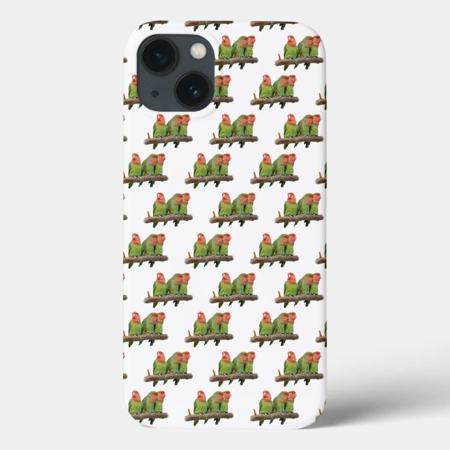 Étui iPad Lovebird Frenzy (Blanc) (Verso)