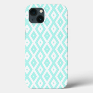 Étui iPho Case-Mate à motif diamant turquoise et b